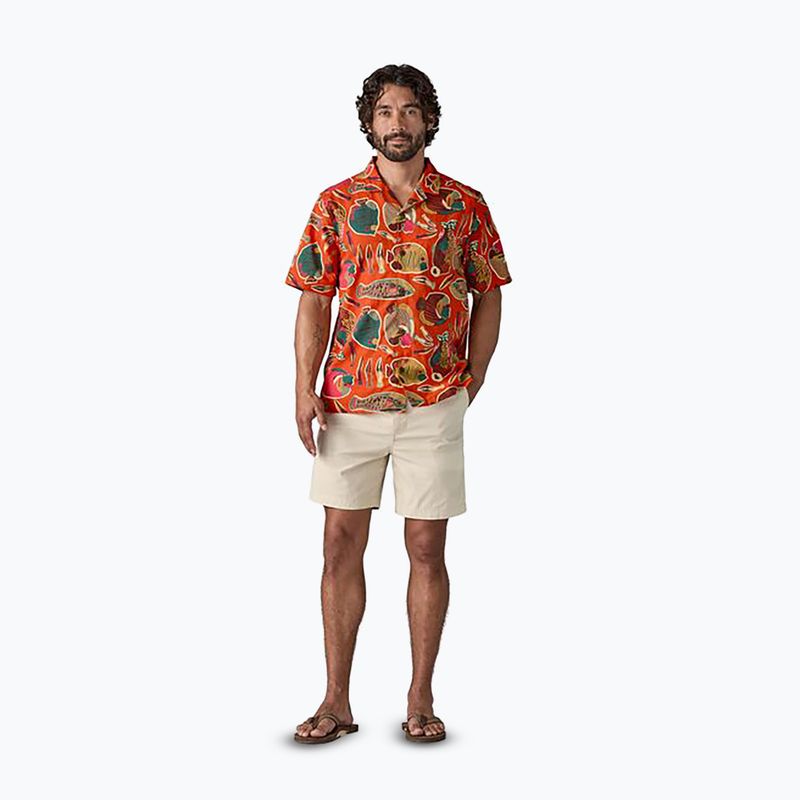 Мъжка тениска Patagonia Tidal Threads Camp wrasse/pollinator orange 2