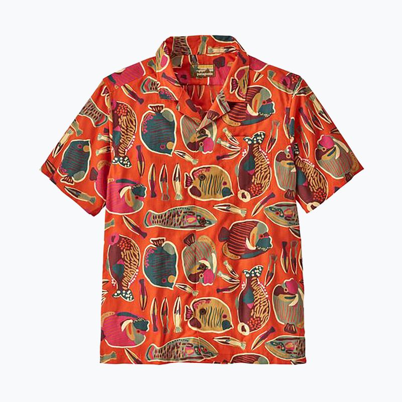 Мъжка тениска Patagonia Tidal Threads Camp wrasse/pollinator orange 4