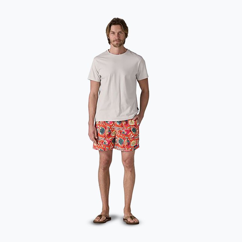 Мъжки къси панталони Patagonia Baggies 5" wrasse/pollinator orange 2