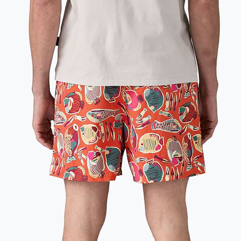 Мъжки къси панталони Patagonia Baggies 5" wrasse/pollinator orange 3