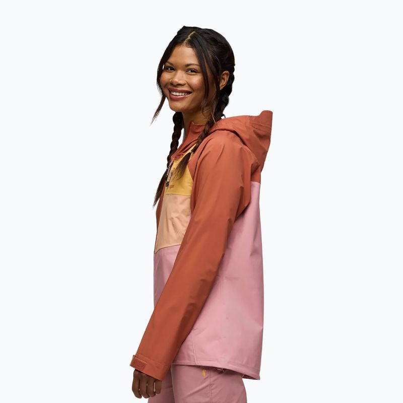 Дъждобран Cotopaxi Impermeo 3L с качулка faded brick/rose дамско яке 4