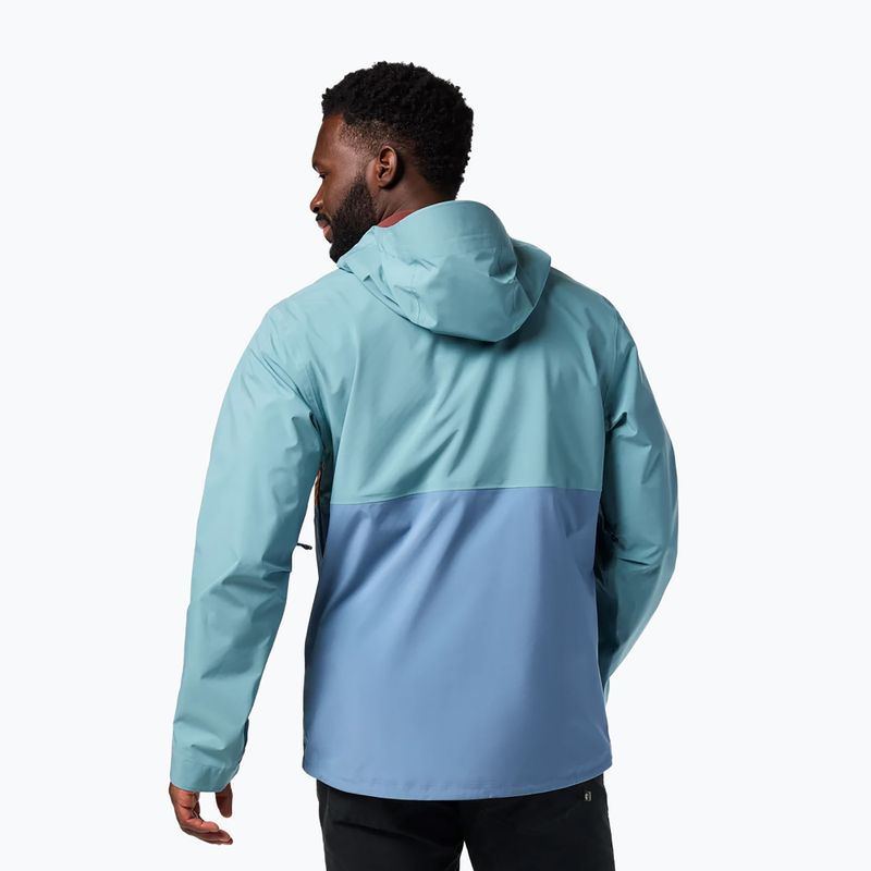 Мъжко софтшел яке Cotopaxi Impermeo 3L Hooded Shell everglade and steel blue 2