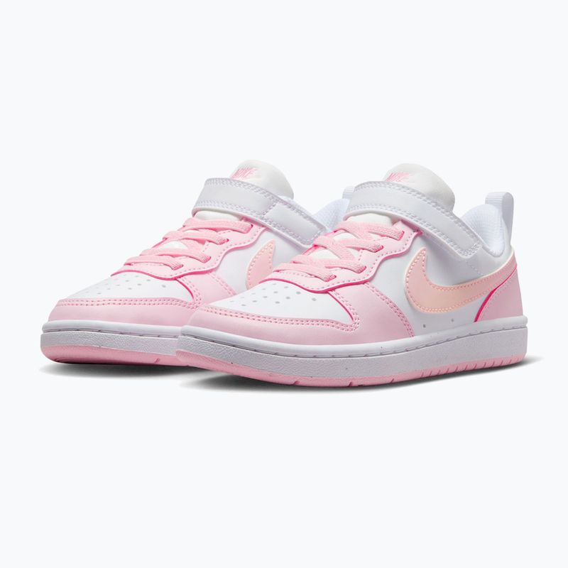 Детски обувки Nike Court Borough Low Recraft white/pink foam 3
