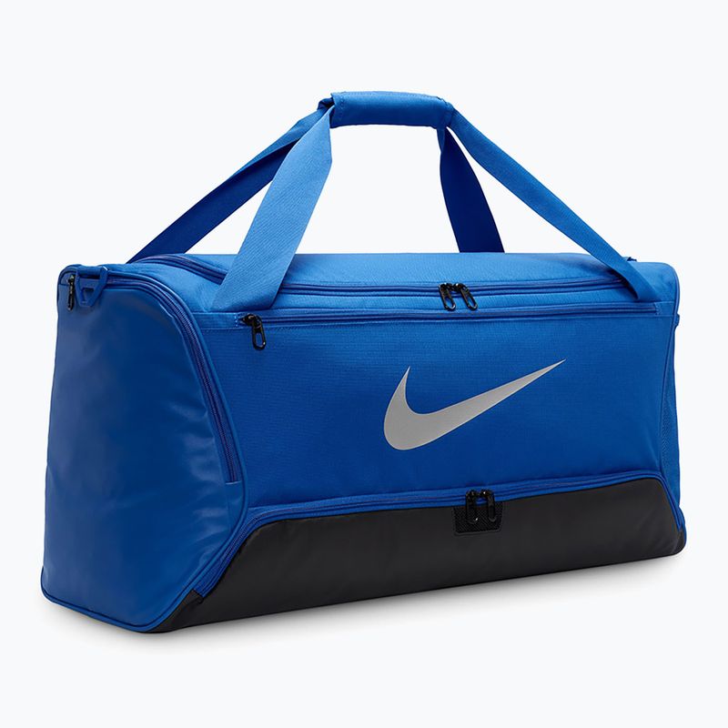 Nike Brasilia 9.5 60 л тренировъчна чанта game royal/черно/металическо сребро 4