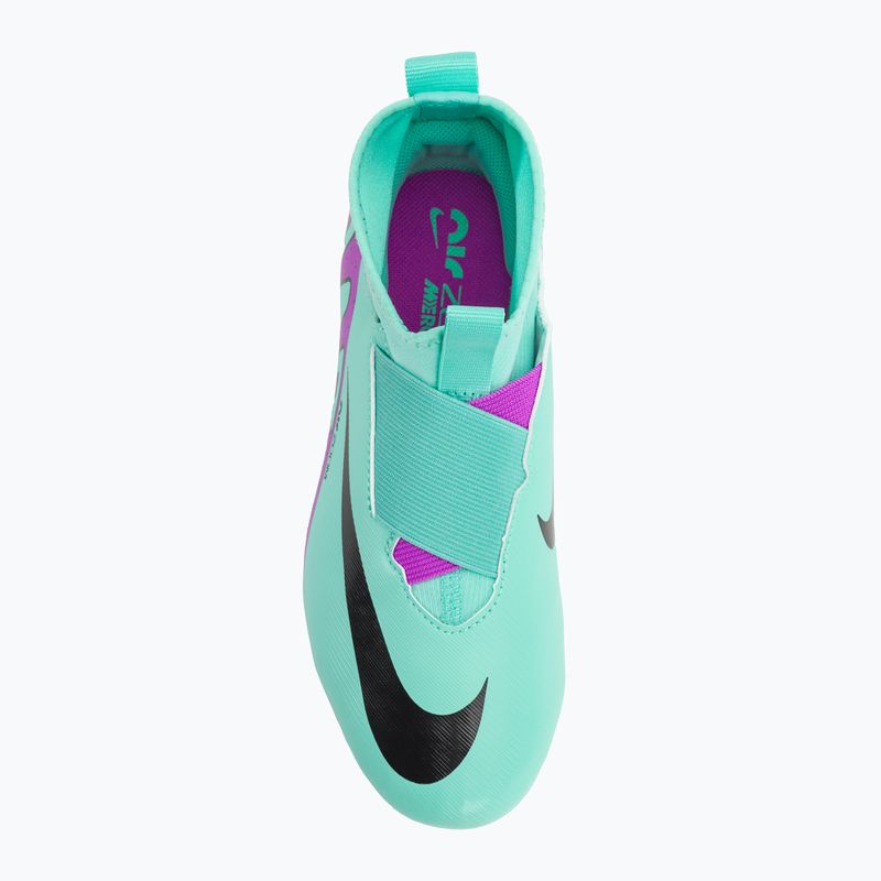 Детски футболни обувки Nike Jr Zoom Mercurial Superfly 9 Academy FG/MG hyper turquoise/black/ white/fuchsia dream 6