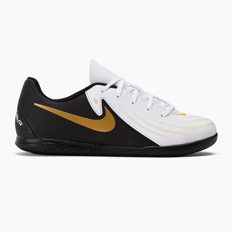 Футболни обувки Nike Phantom GX II Club IC white/metallic gold coin/black 2