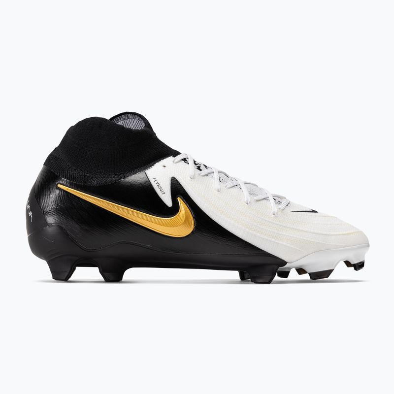 Мъжки футболни обувки Nike Phantom Luna II Pro FG white/metallic gold coin/black 2