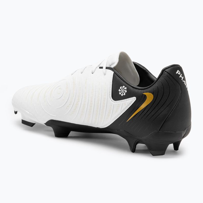 Футболни обувки Nike Phantom GX II Academy FG/MG white / metallic gold coin / black 3