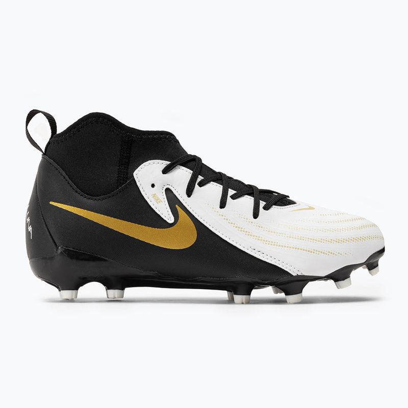 Детски футболни обувки Nike Phantom Luna II Academy FG/MG Junior white / metallic gold / black 2