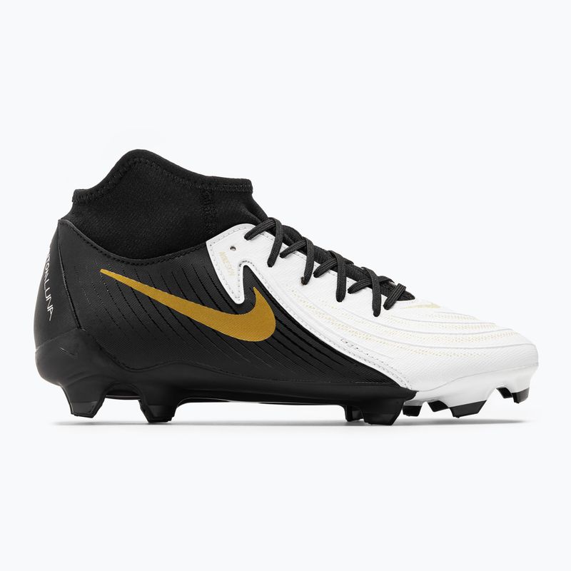 Футболни обувки Nike Phantom Luna II Academy FG/MG white / metallic gold coin / black 2