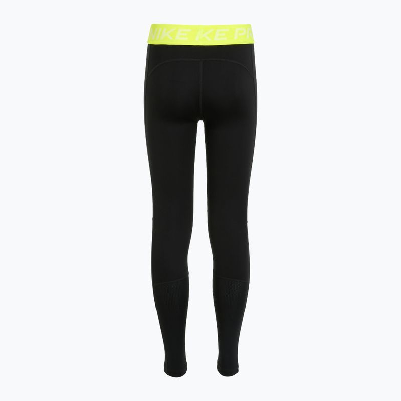 Детски клин Nike Pro Dri-FIT comet black/volt/white 7