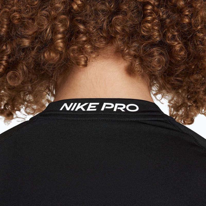 Детска блуза с дълъг ръкав Nike Pro Dri-Fit black/white 5