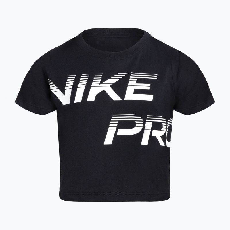 Детска тениска Nike Pro Dri-Fit Cropped black