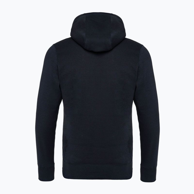 Мъжки суитшърт Nike Club Fleece Hoodie black/safety orange 2