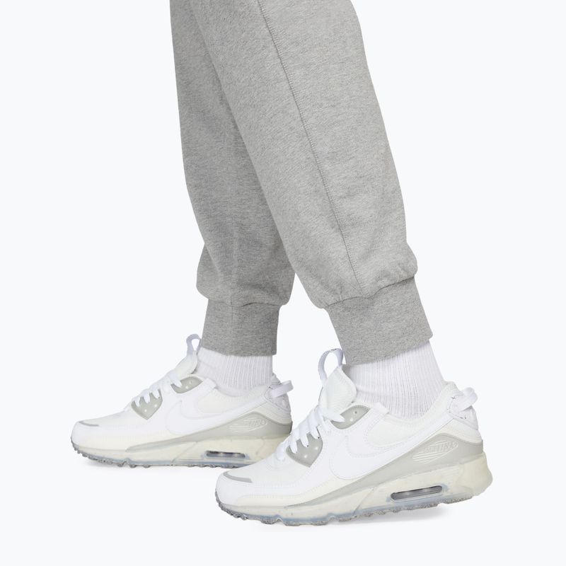 Мъжки панталони Nike Club Knit Jogger dark grey heather/white 5