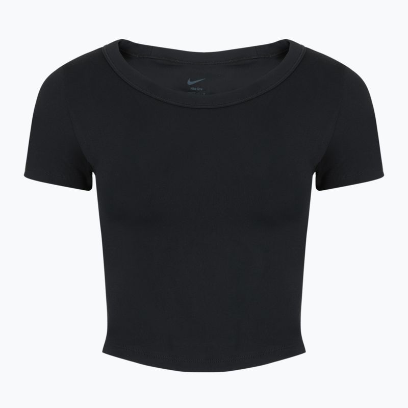 Дамска тениска за тренировка Nike One Fitted Dri-Fit Cropped Top black 7