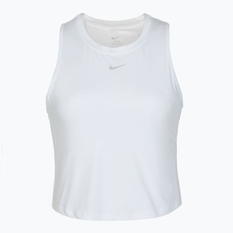 Дамска тениска за тренировка Nike One Classic Dri-Fit Cropped Tank white 6
