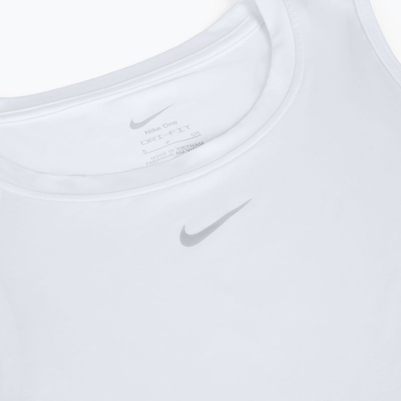 Дамска тениска за тренировка Nike One Classic Dri-Fit Cropped Tank white 8