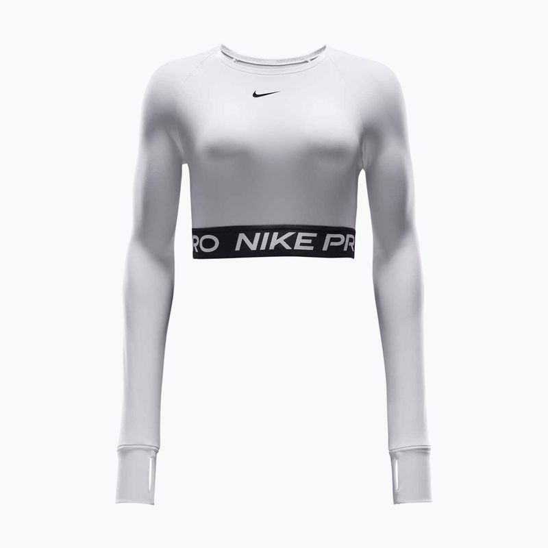 Дамски топ с дълъг ръкав за тренировка Nike Pro 365 Dri-Fit white/black