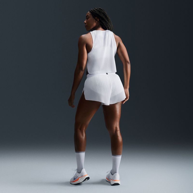 Дамски шорти за бягане Nike AeroSwift Dri-Fit ADV Mid-Rise 3“ white/black 3