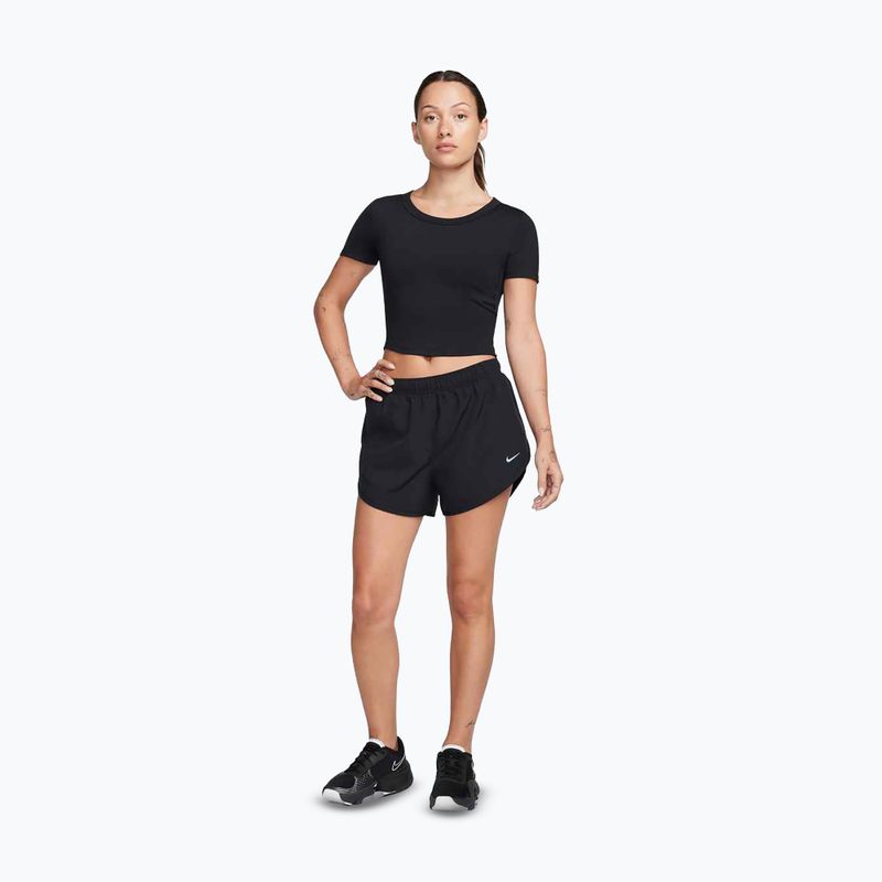 Дамска тениска за тренировка Nike One Fitted Dri-Fit Cropped Top black 2