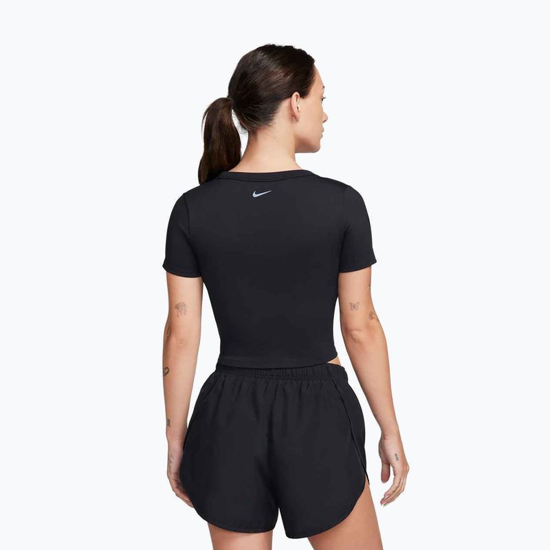 Дамска тениска за тренировка Nike One Fitted Dri-Fit Cropped Top black 3