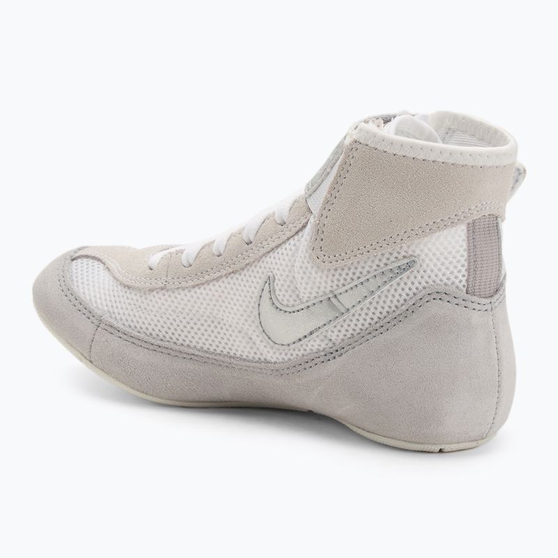 Детски обувки за борба Nike Speedsweep VII бяло/металическо сребро 3