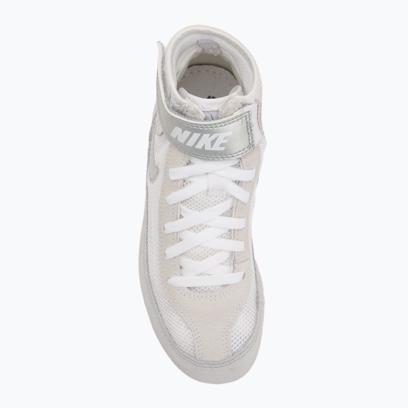 Детски обувки за борба Nike Speedsweep VII бяло/металическо сребро 5