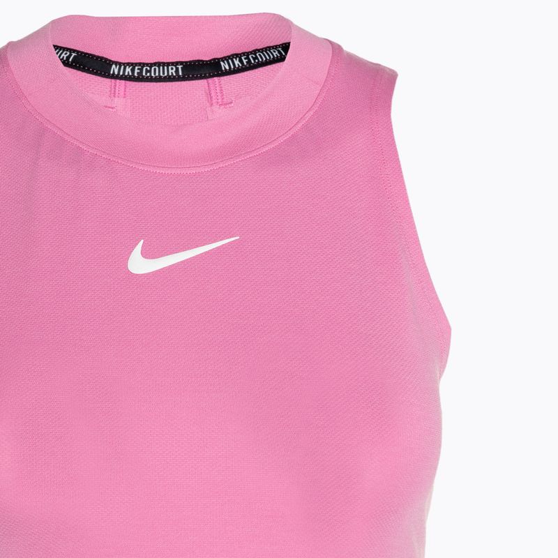 Дамски потник за колоездене Nike Court Dri-Fit Advantage Tank playful pink/white 3