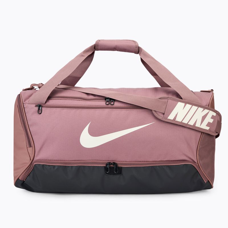 Чанта за тренировка Nike Brasilia 9,5 60 l smokey mauve/black/light orewood brown