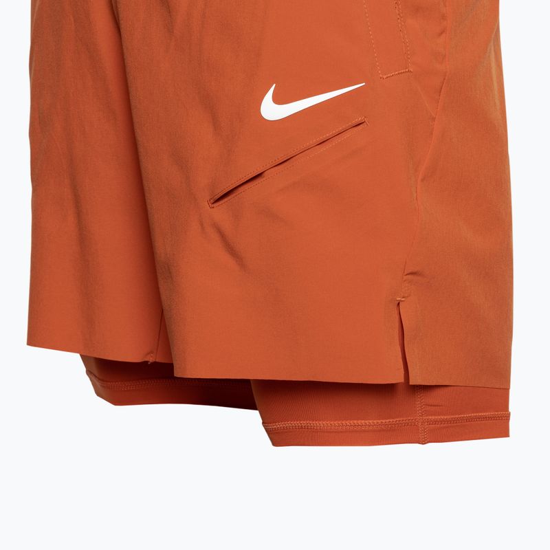 Мъжки шорти за тенис Nike Court Dri-Fit Slam rust factor/pink quartz/white 3