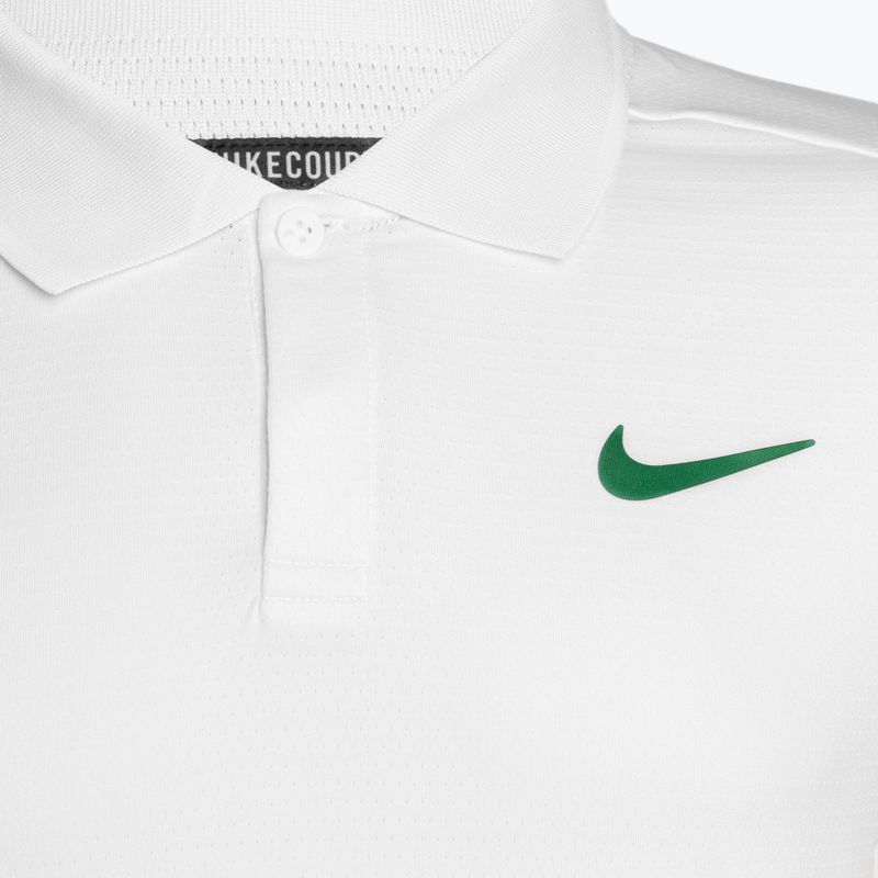 Мъжка поло тениска Nike Court Dri-Fit Advantage Polo White/malchite 3