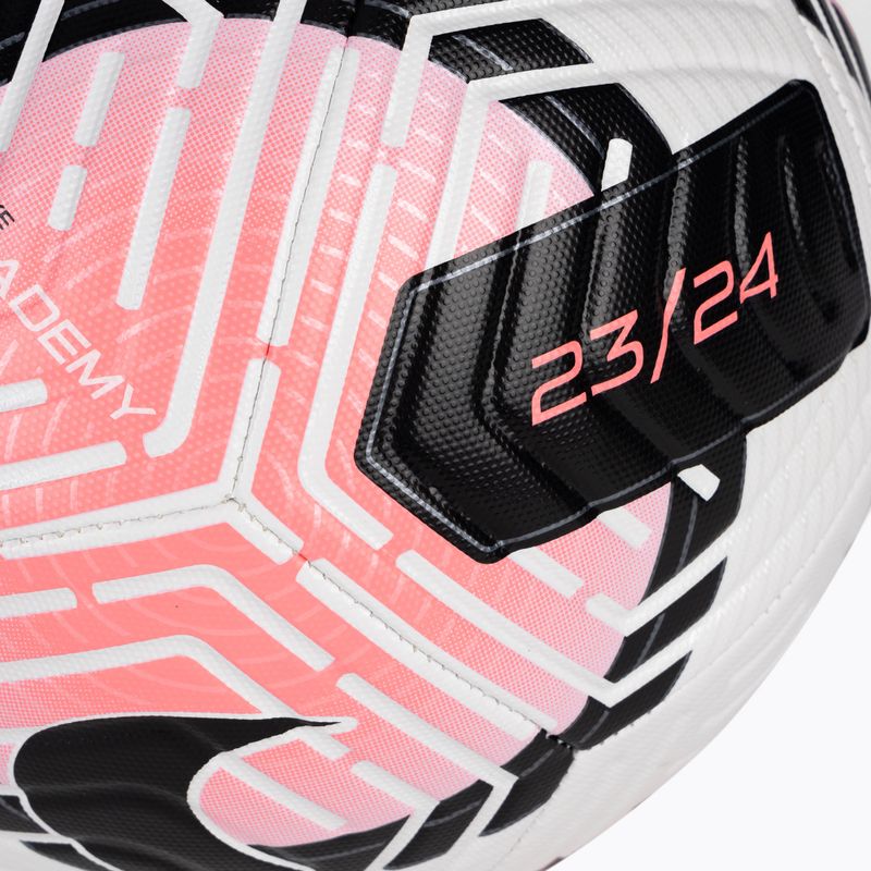 Футболна топка Nike Academy white/sunset pulse/black размер 4 3