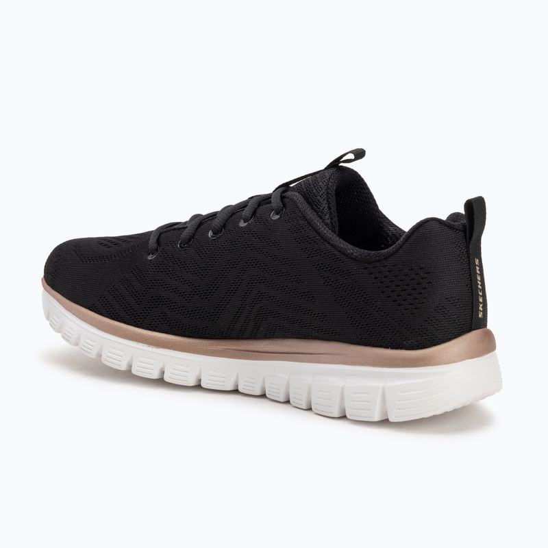 Дамски обувки SKECHERS Graceful Get Connected black/gold 3