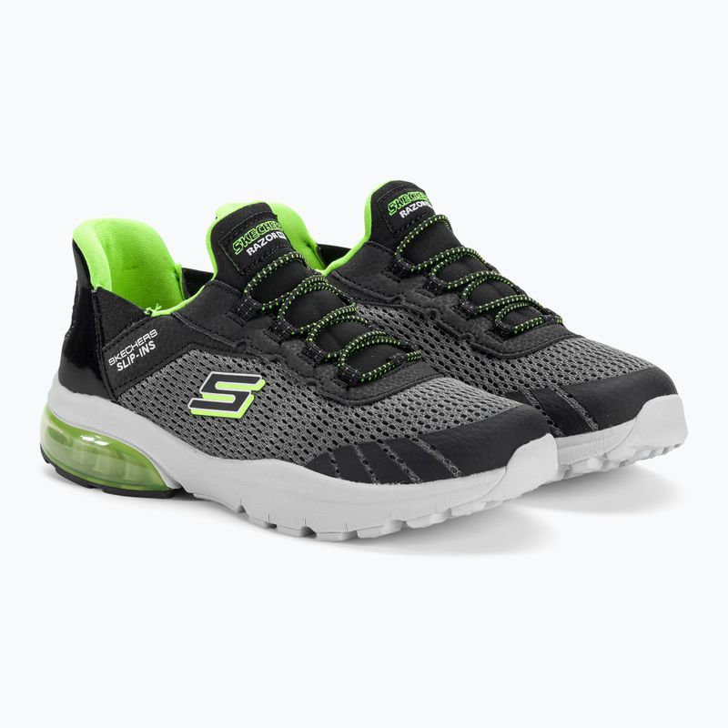 SKECHERS Slip-ins Razor Air Hyper-Brisk детски маратонки въглен/черно 4