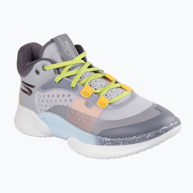 Мъжки баскетболни обувки SKECHERS SKX Resagrip gray/yellow 8