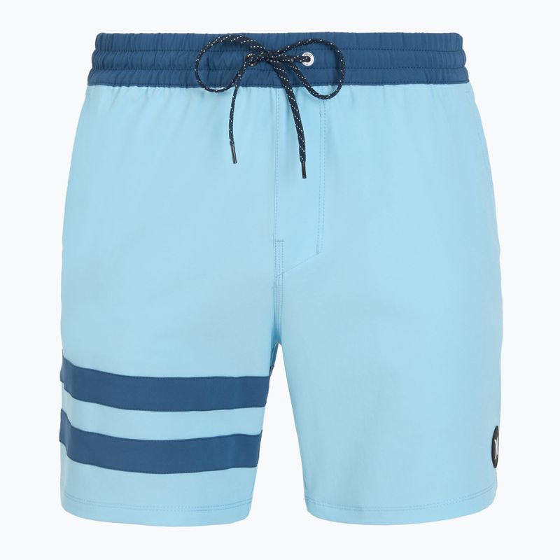 Мъжки къси панталони за плуване Hurley Phantom Eco Block Party Volley 17" blue dream