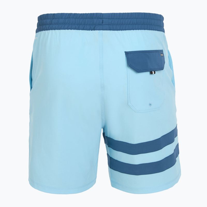 Мъжки къси панталони за плуване Hurley Phantom Eco Block Party Volley 17" blue dream 2