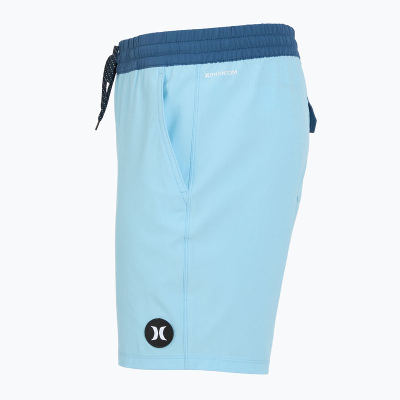 Мъжки къси панталони за плуване Hurley Phantom Eco Block Party Volley 17" blue dream 3