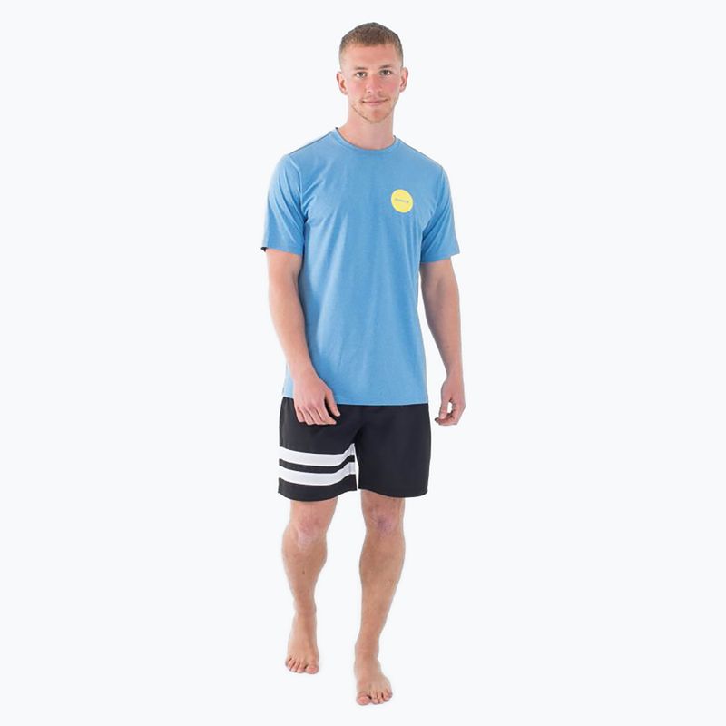 Мъжка тениска Hurley Everyday Hybrid Upf kingdom blue heather 2