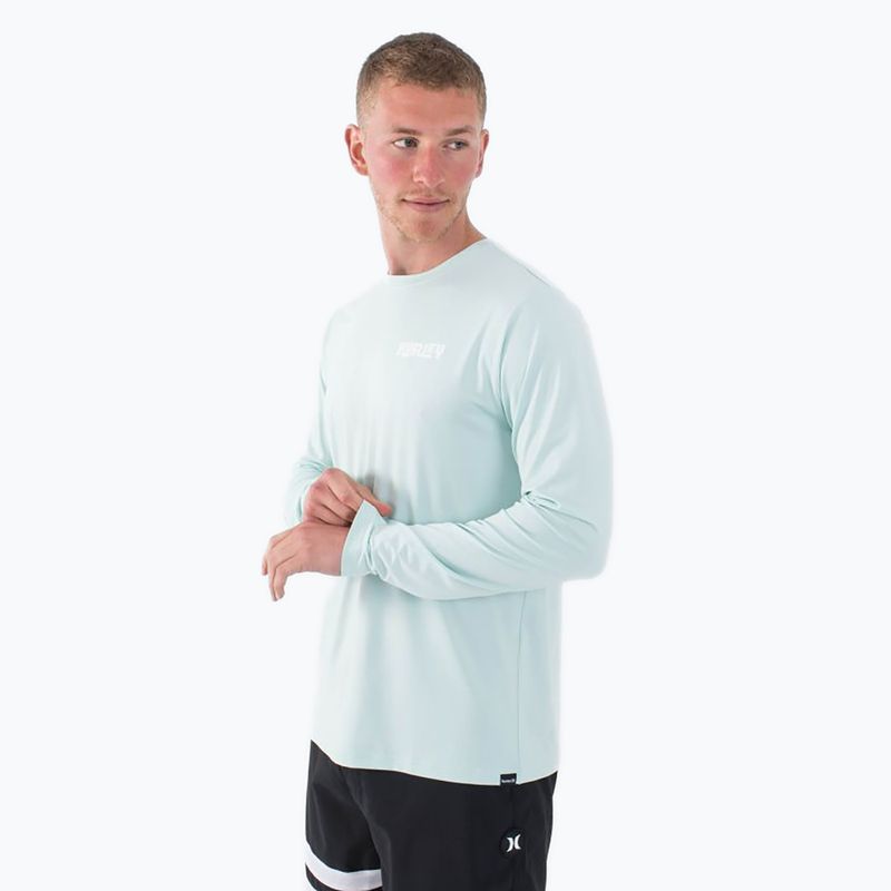 Мъжки Hurley Everyday Hybrid Upf кафяв келп с дълъг ръкав 4