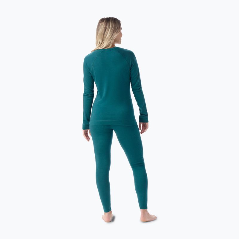 Дамска термоактивна блуза Smartwool Merino 250 Baselayer Crew Boxed emerald green 2