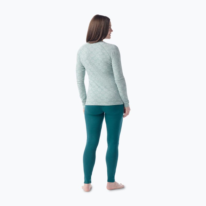 Дамски термобельо Smartwool Classic Merino Base Layer Crew Boxed arctic green thermal longsleeve 2