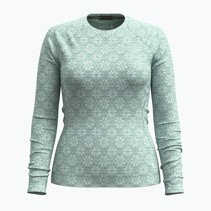 Дамска термоактивна блуза Smartwool Merino 250 Baselayer Crew Boxed arctic green digi snow 3