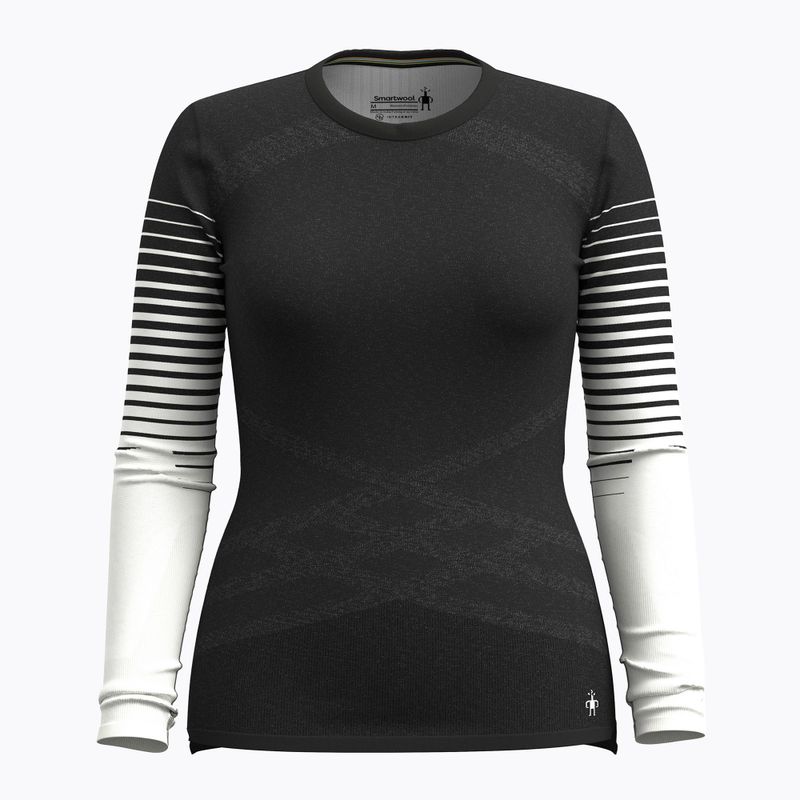 Дамска термоактивна блуза Smartwool Intraknit Thermal Merino Base Layer Pattern Crew black 3