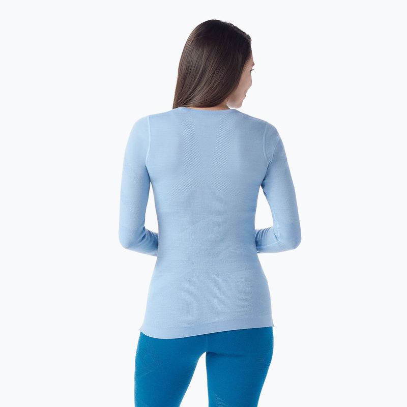 Дамска термоактивна блуза Smartwool Intraknit Thermal Merino Baselayer Crew serene blue/white 2