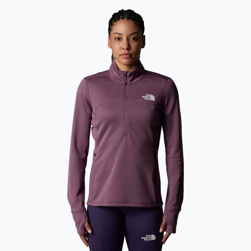 Дамски суитшърт за бягане  The North Face Winter Warm Pro 1/4 Zip midnight mauve