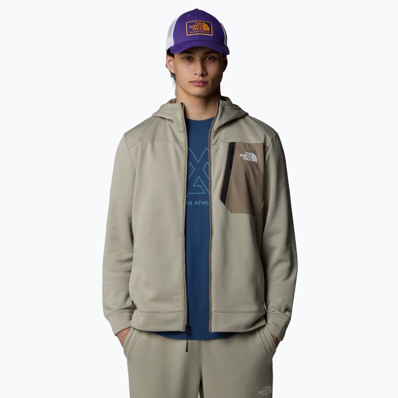 Мъжки суитшърт The North Face Mountain Athletics Full Zip Fleece clay grey/ cavern grey 4