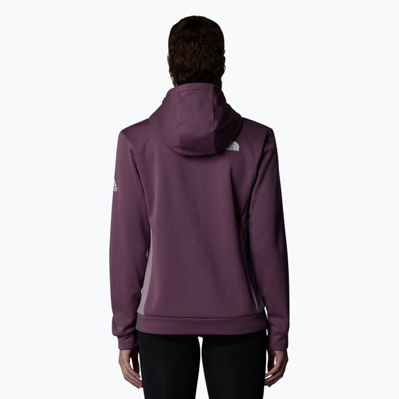 Дамски суитшърт The North Face Mountain Athletics FZ Fleece midnight mauve/purple chalk 3