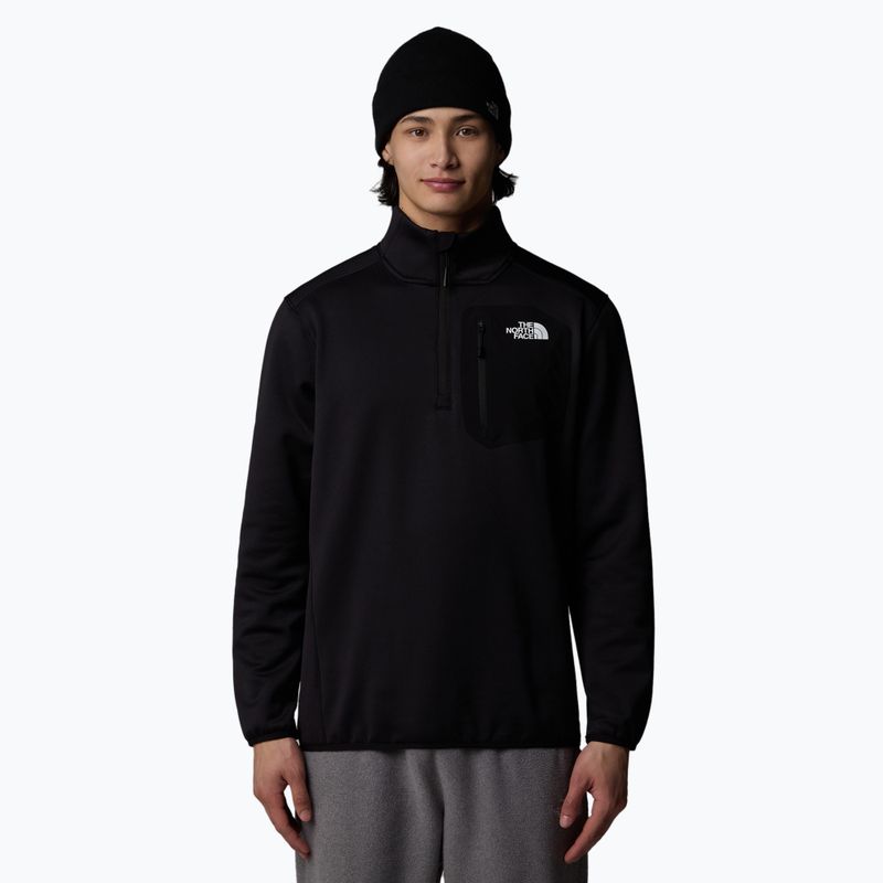 Мъжки суитшърт The North Face Crest 1/4 Zip black